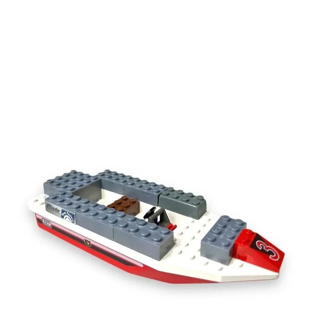 Lego Fire 327 Floating Boat Hull From Set 6429 1999 Authentic Vintage Red White